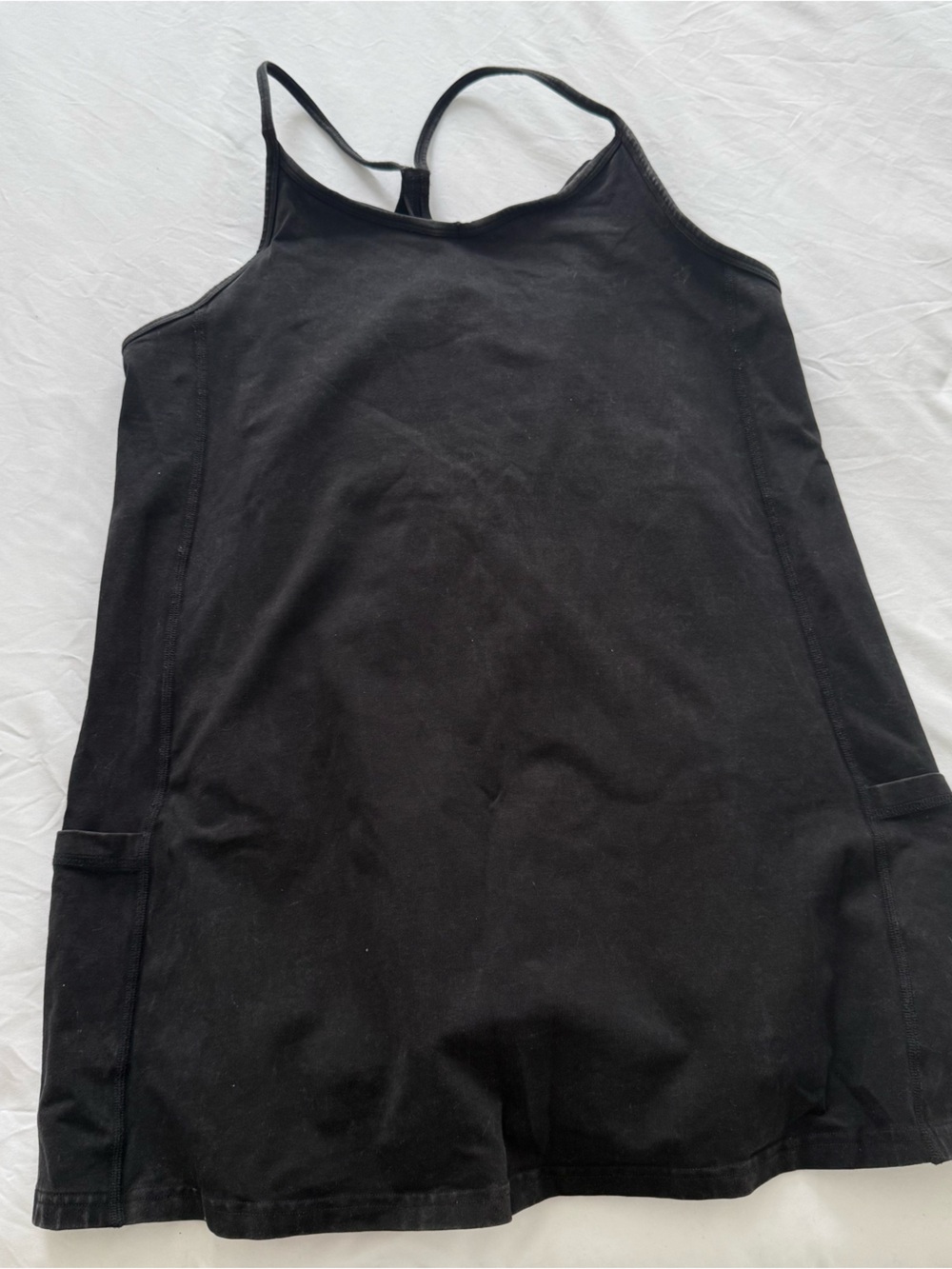 Aerie Offline Black Workout Dress Built-In Shorts Athletic Active Dress | Size M